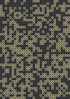 Üretken hesaplama sanatıyla soyut geometrik desen