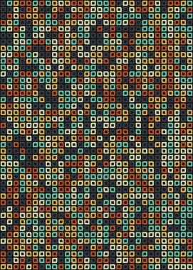 Soyut Geometrik Desen üretken hesaplama sanatı çizimi