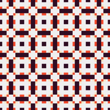 Soyut çapraz desenli üretken hesaplama sanatı çizimi