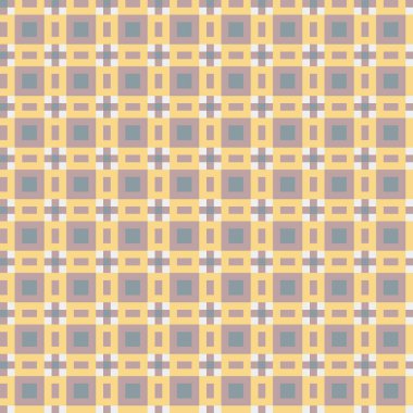 Soyut çapraz desenli üretken hesaplama sanatı çizimi