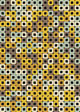 Soyut Geometrik Desen üretken hesaplama sanatı çizimi 