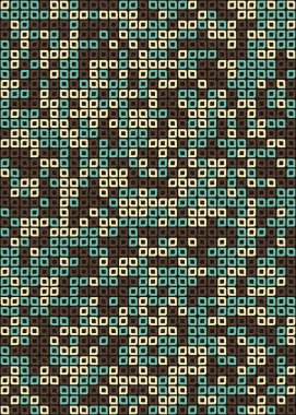 Soyut Geometrik Desen üretken hesaplama sanatı çizimi 
