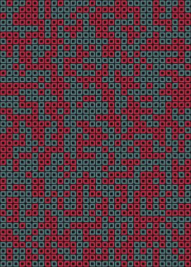 Soyut Geometrik Desen üretken hesaplama sanatı çizimi 