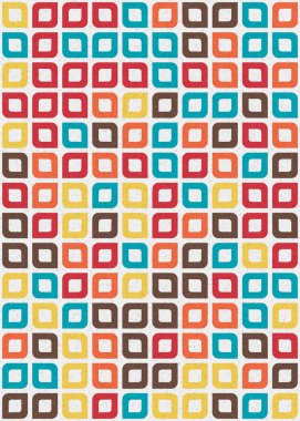 Soyut Geometrik Desen üretken hesaplama sanatı çizimi