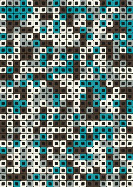 Soyut Geometrik Desen üretken hesaplama sanatı çizimi 