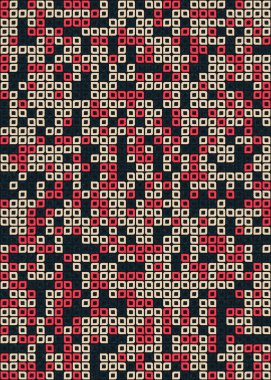 Üretken hesaplama sanatıyla soyut geometrik desen