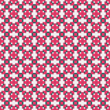 Soyut çapraz desenli üretken hesaplama sanatı çizimi