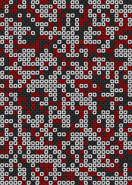 Üretken hesaplama sanatıyla soyut geometrik desen 