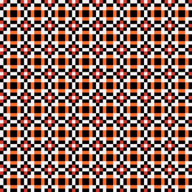 Soyut çapraz desenli üretken hesaplama sanatı çizimi