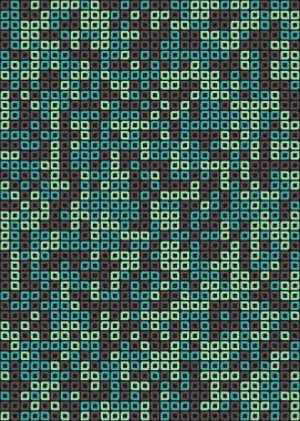 Soyut Geometrik Desen üretken hesaplama sanatı çizimi 