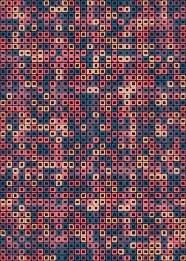 Soyut Geometrik Desen üretken hesaplama sanatı çizimi