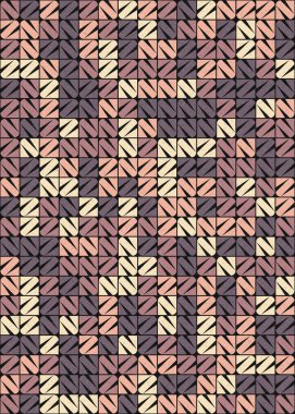 Soyut Geometrik Desen üretken hesaplama sanatı çizimi 