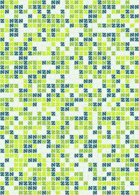 Soyut Geometrik Desen üretken hesaplama sanatı çizimi 