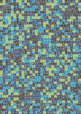 Soyut Geometrik Desen üretken hesaplama sanatı çizimi 