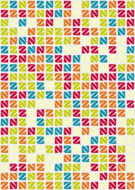 Soyut Geometrik Desen üretken hesaplama sanatı çizimi 