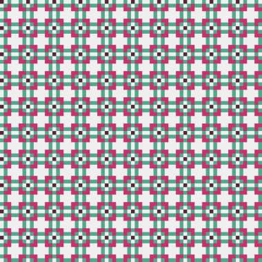 Soyut çapraz desenli üretken hesaplama sanatı çizimi