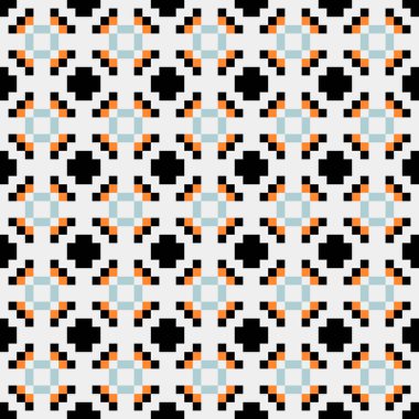 Soyut çapraz desenli üretken hesaplama sanatı çizimi