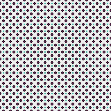 Soyut çapraz desenli üretken hesaplama sanatı çizimi