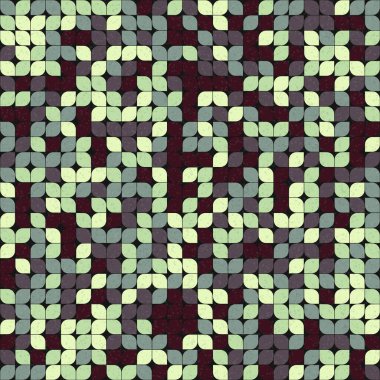 Üretken hesaplama sanatıyla soyut geometrik desen 