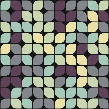 Üretken hesaplama sanatıyla soyut geometrik desen 