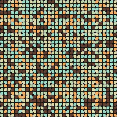 Üretken hesaplama sanatıyla soyut geometrik desen 