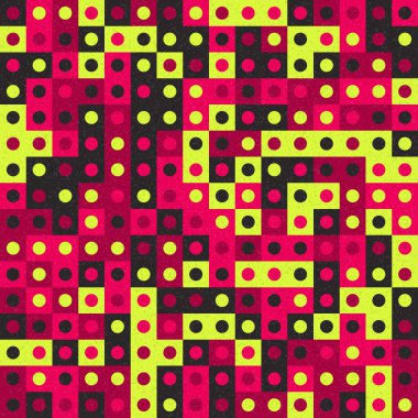 Soyut Geometrik Desen üretken hesaplama sanatı çizimi