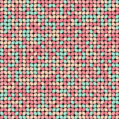 Soyut Geometrik Desen üretken hesaplama sanatı çizimi