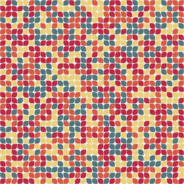 Üretken hesaplama sanatıyla soyut geometrik desen 