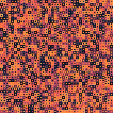 Soyut Geometrik Desen üretken hesaplama sanatı çizimi 