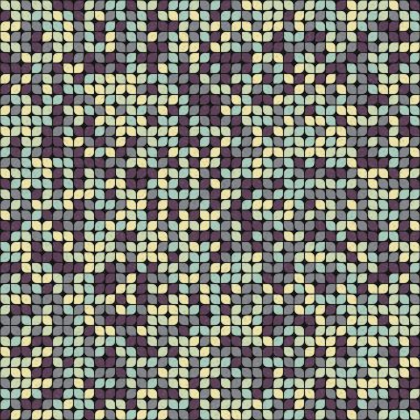 Soyut Geometrik Desen üretken hesaplama sanatı çizimi 