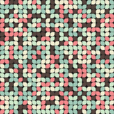 Soyut Geometrik Desen üretken hesaplama sanatı çizimi