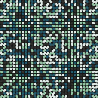 Soyut Geometrik Desen üretken hesaplama sanatı çizimi 