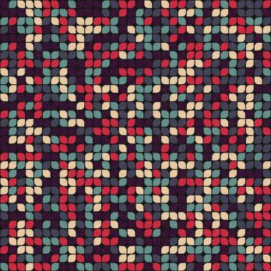 Üretken hesaplama sanatıyla soyut geometrik desen 