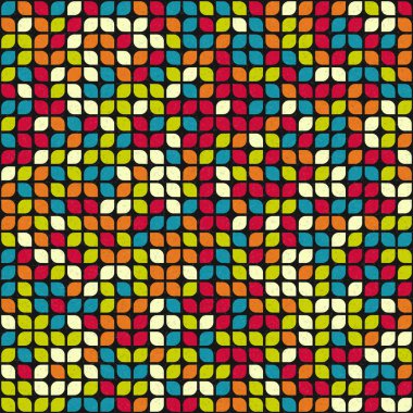 Soyut Geometrik Desen üretken hesaplama sanatı çizimi