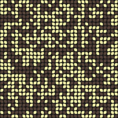 Üretken hesaplama sanatıyla soyut geometrik desen 