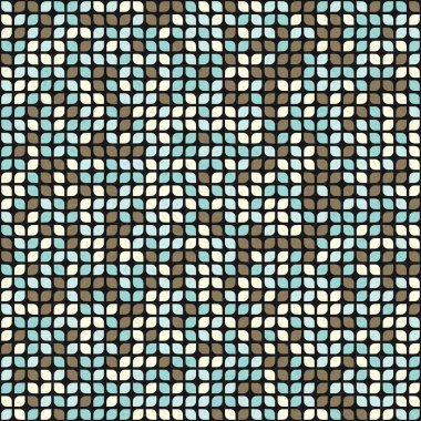 Üretken hesaplama sanatıyla soyut geometrik desen 