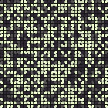 Soyut Geometrik Desen üretken hesaplama sanatı çizimi 