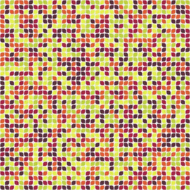 Üretken hesaplama sanatıyla soyut geometrik desen 