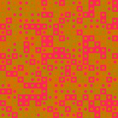 Soyut Geometrik Desen üretken hesaplama sanatı çizimi 