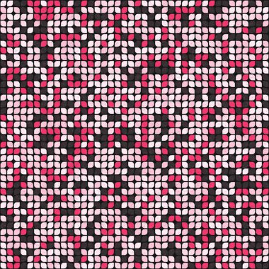 Üretken hesaplama sanatıyla soyut geometrik desen 