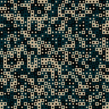 Soyut Geometrik Desen üretken hesaplama sanatı çizimi