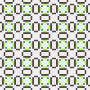 Soyut çapraz desenli üretken hesaplama sanatı çizimi