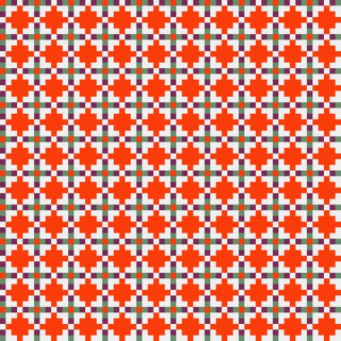 Soyut çapraz desenli üretken hesaplama sanatı çizimi