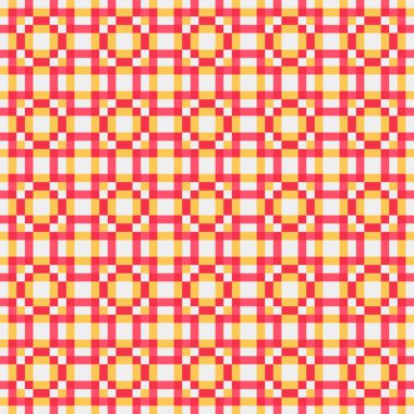 Soyut çapraz desenli üretken hesaplama sanatı çizimi