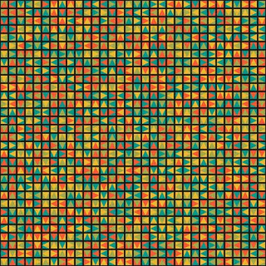 Soyut Geometrik Desen üretken hesaplama sanatı çizimi 