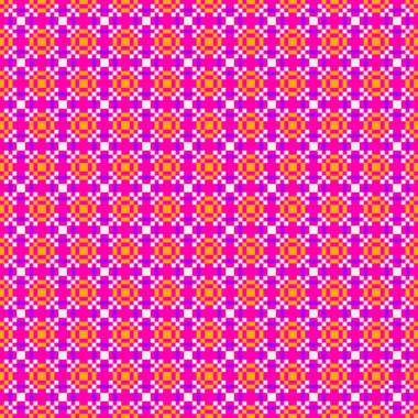 Soyut çapraz desenli üretken hesaplama sanatı çizimi