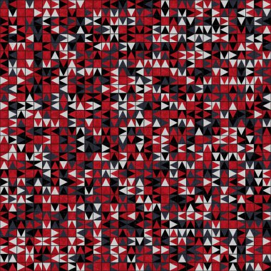 Soyut Geometrik Desen üretken hesaplama sanatı çizimi 