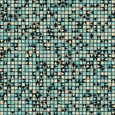 Soyut Geometrik Desen üretken hesaplama sanatı çizimi 