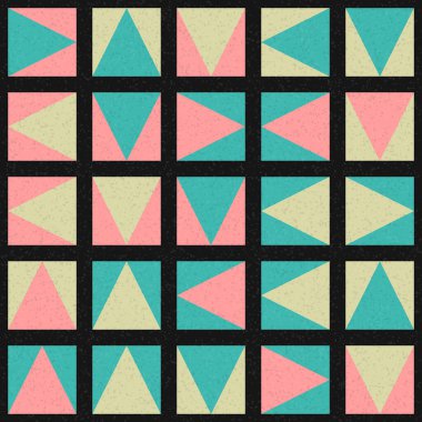 Soyut Geometrik Desen üretken hesaplama sanatı çizimi 