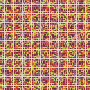 Soyut Geometrik Desen üretken hesaplama sanatı çizimi 